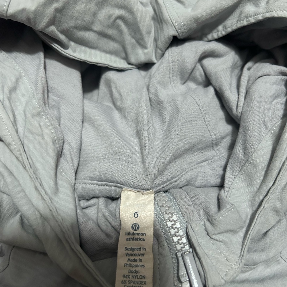 lululemon athletica Light Gray Hooded Zip Jacket - Picture 4 of 7